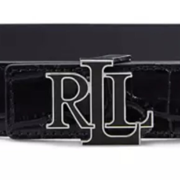 Logo Reversible Crocodile Embossed Belt